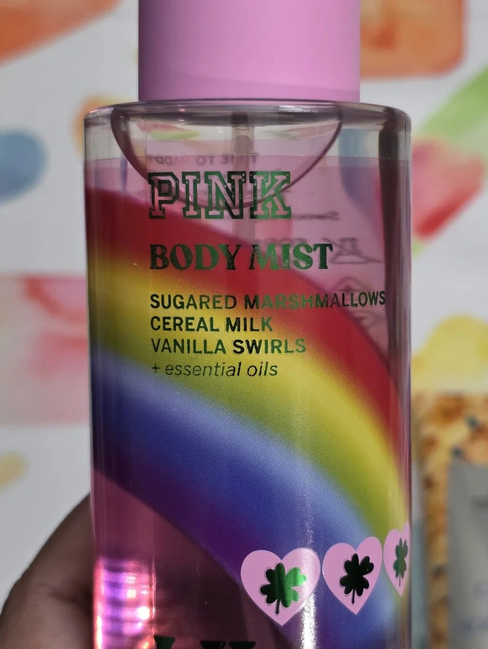 Bath Body Works Cereal Milk Soft Serve Cream & PINK Lil Luck Mist Set New RARE